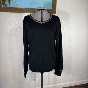 Black V-Neck Sweater